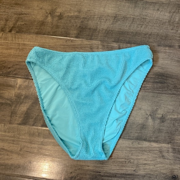 Good American Always Fits High Waisted Crinkle Bikini Bottom pool large xl - Picture 1 of 5
